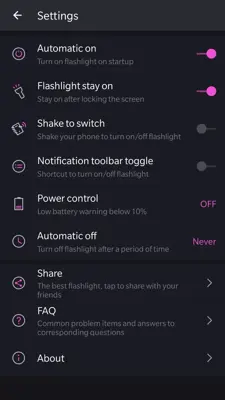 Flashlight android App screenshot 4